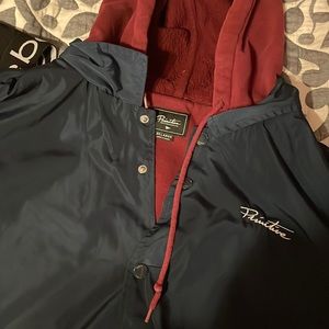 Primitive windbreaker with double layer inside